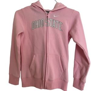 Girls’ Full Zip Nike Pink Ohio State sweatshirt